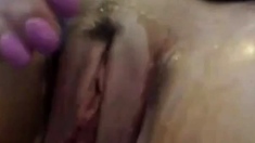 Hot Wheeler Babe Shower and Masturbating Show