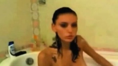 busty shower webcam