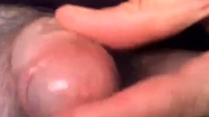 Older Man Uncut Cock Wanking and Masturbation