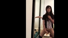 Asian Sissy and his toy