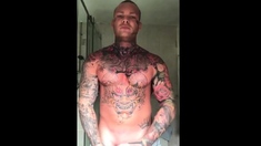 Tattoed guy and huge cock 3