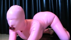 Solo brunett masturbation with toy