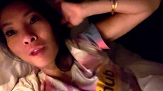 Amateur asian masturbates