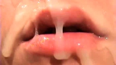 Pov homemade amateur facial cumshot and blowjob