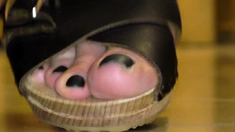 Linsey Dawn solo foot fetish