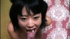 Asian schoolgirl enjoy group sex
