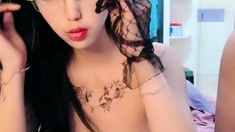 Japanese teen uses toys to pleasure pussy