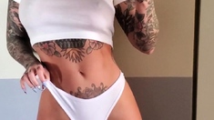 Teen Girl Solo Masturbation and Striptease 27