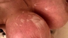 Big boobs milf masturbates with her dildo