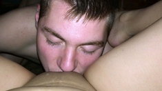 Sexy amateur close up creampie