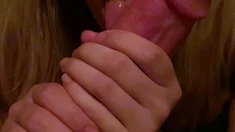 Sexy amateur blonde blowjob amp cumshot HD