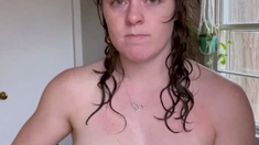 Amateur striptease and Solo masturbation