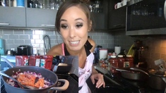 Shaved Asian milf squirting while masturbate on webcam