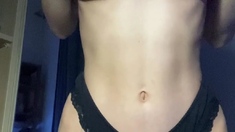 Lewd amateur brunette teen meg davis webcam masturbation