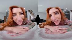 Great Big Boobs On Masturbating Redhead