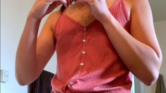 Close up teen masturbation