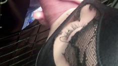 Busty amateur glory hole babe gagging