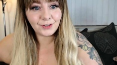 Amateur blond girl with big boobs getting fucked