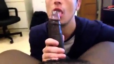 Black Amateur Blowjob: Suck n' Swallow