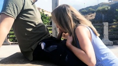 Risky Public Blowjob With A Huge Cumshot In Czech Republic