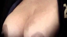 Sexy Latina Mom Plays with Her Big Tits on Webcam
