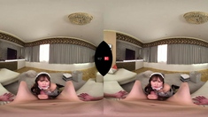 Huge Japan blowjob and handjob POV orgy with a cumshot