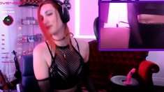 Skinny pierced amateur redhead rough fucking huge toys