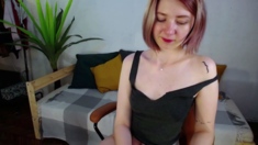 Webcam brunette solo masturbation