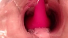 Close up pussy masturbation