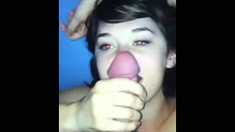 Nose #003 - Beautiful Girl Jerks Cock On Her Face
