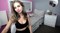 Teen Girl Solo Masturbation and Striptease 3