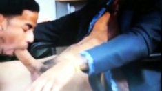12inch Black Cock Getting Sucked
