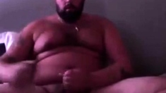 Handsome Popper Bear Self Facial Cumshot