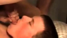 Self sucking twink cums on his face